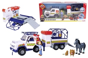 Pompierul Sam Vehicul Salvare Animale Cu Figurine Si Remorca - Img 5