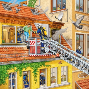 Puzzle Brigada De Pompieri, 3X49 Piese - Img 4