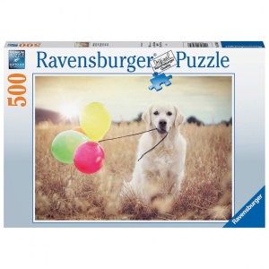 Puzzle Catel Cu Baloane, 500 Piese - Img 2