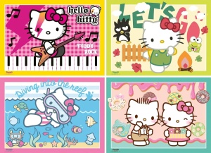 Puzzle Hello Kitty Bumper Pack 4X100 - Img 2