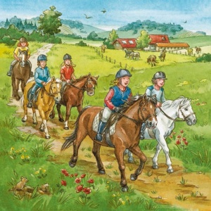 Puzzle Lumea Cailor , 3X49 Piese - Img 2