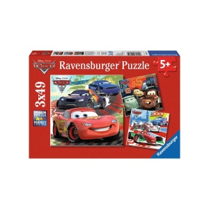 Puzzle Lumea Masinilor De Curse, 3X49 Piese