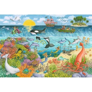 Puzzle Pirati Si Sirene, 2X24 Piese - Img 2