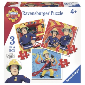 Puzzle Pompier Sam 25/36/49 Piese