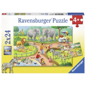 Puzzle Zi La Zoo, 2X24 Piese
