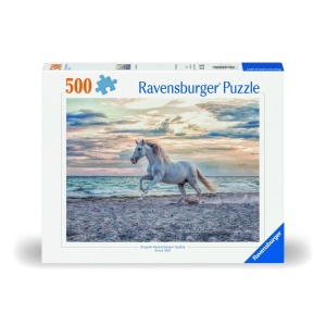 Ravensburger - Puzzle cal pe plaja 500 piese design nou