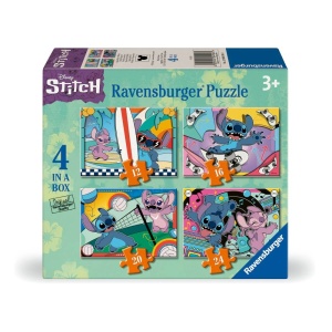 Ravensburger - Puzzle Disney Stitch 4 buc in cutie 12 16 20 24 piese