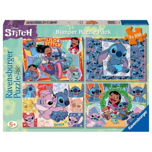 Ravensburger - Puzzle Disney Stitch 4x100 piese - Img 1