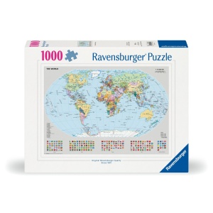 Ravensburger - Puzzle harta politica a lumii 1000 piese design nou - Img 1
