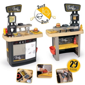 Restaurant pentru copii Smoby Food Corner negru - Img 3