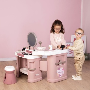 Salon de infrumusetare Smoby My Beauty Center roz cu 26 accesorii - Img 4