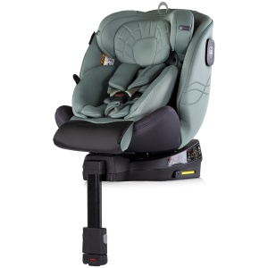 Scaun auto Chipolino Premium I-Size 40-150 cm cu sistem Isofix basil - Img 2