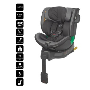 Scaun auto iSize 40-150 cm Coccolle Mago Neutral grey - Img 4