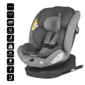 Scaun auto iSize 40-150 cm Coccolle Nyota Moonlit grey - Img 4