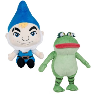 Set 2 jucarii din plus Gnomeo 32 cm & Nanette 29 cm, Sherlock Gnomes - Img 2