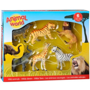 Set 6 figurine din cauciuc - Animale salbatice - Img 3
