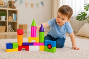 Set Constructor Blocuri Multicolore - Img 4