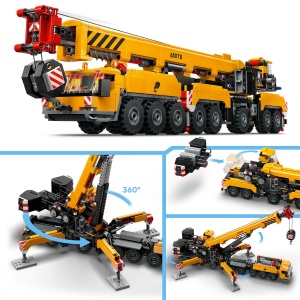 Set LEGO City - Macara mobila galbena de constructii (60409) - Img 7