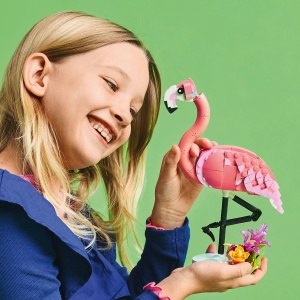 Set LEGO Creator - Animale salbatice: Flamingo roz (31170) - Img 5