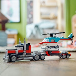 Set LEGO Creator - Camioneta cu platforma si elicopter (31146) - Img 5
