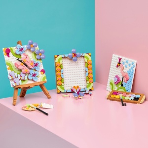 Set LEGO Creator - Tablou decorativ cu artă florală (31390) - Img 6