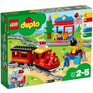 Set LEGO DUPLO - Tren cu aburi (10874) - Img 2