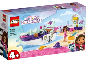 Set LEGO Gabbyʼs Dollhouse - Barca cu spa a lui Gabby si a Pisirenei (10786) - Img 2