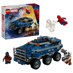 Set LEGO Marvel Super Heroes - Urmărire cu Omul Păianjen și mașina închisorii (76349)