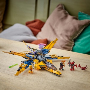 Set LEGO Ninjago - Superavionul cu reactie al lui Ras si Arin (71833) - Img 7