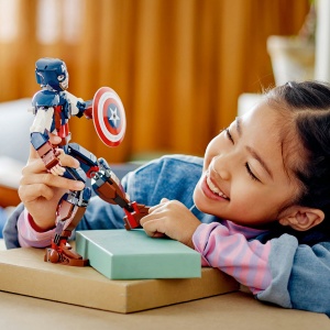 Set LEGO Super Heroes - Figurina de constructie Captain America (76258) - Img 8