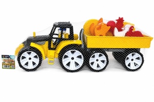 Set Tractor Ferma Negru Galben