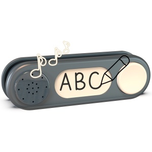 Sonerie electronica pentru casuta copii Smoby Doorbell gri - Img 3