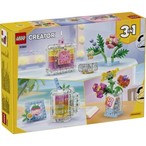 Sticlă de parfum cu flori decorativă - Img 3