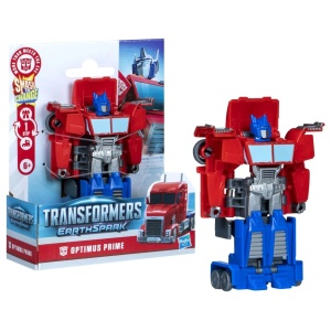 Transformers Earthspark Figurina Optimus Prime 1 Step Smash To Change - Img 5