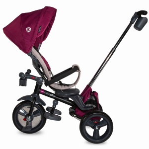 Tricicleta multifunctionala 4in1 cu sezut reversibil Coccolle Velo Violet - Img 5