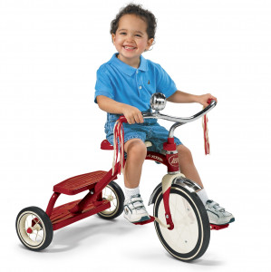Tricicleta Radio Flyer Classic Red Dual Deck, 2-5 ani - Img 2