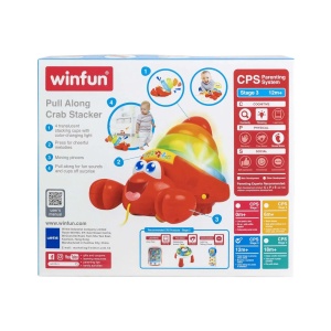 Winfun Jucarie De Tras Crab Cu Sunete Si Lumini - Img 5