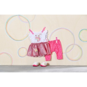 Zapf - BABY born Set hainute cu rochita 36 cm - Img 4
