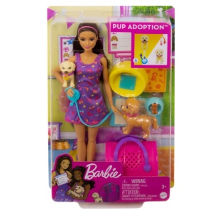 Barbie Set Papusa Barbie Pup Adoption - Img 2