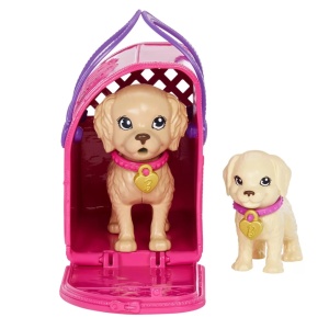 Barbie Set Papusa Barbie Pup Adoption - Img 5