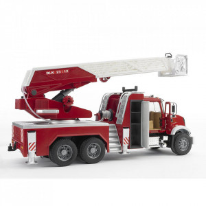 Bruder - Camion De Pompieri Mack Granite Cu Scara, Pompa De Apa Si Sirena - Img 2