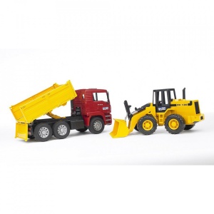 Bruder - Camion Man Tga Si Incarcator Articulat Fr 130 - Img 2