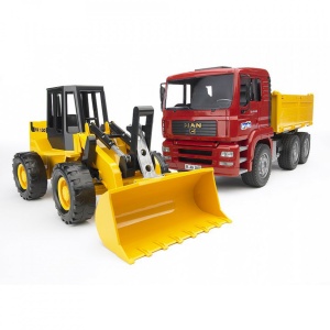 Bruder - Camion Man Tga Si Incarcator Articulat Fr 130 - Img 4