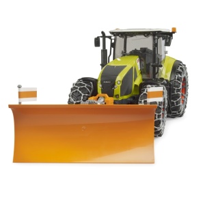 Bruder Tractor Claas Axion 950 cu lanturi de zapada si lama de plug - Img 5