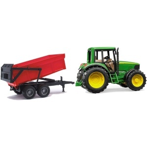 Bruder - Tractor John Deere 6920 Cu Remorca Basculabila - Img 2