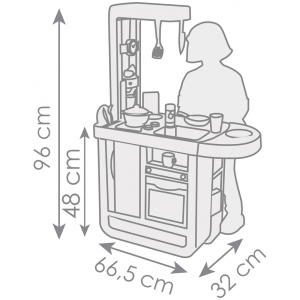 Bucatarie Smoby Cherry Kitchen cu 25 accesorii - Img 2