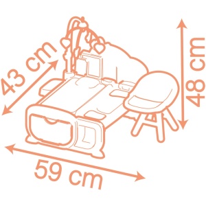 Centru de ingrijire pentru papusi Smoby Baby Nurse Cocoon Nursery 3 in 1 cu 16 accesorii - Img 2