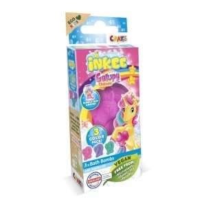 Craze - Bombe de baie Inkee 3 buc asortate in forma de unicorn