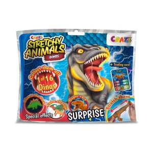 Craze - Figurina elastica Dinozaur cu umplutura speciala si piele elastica - Img 2