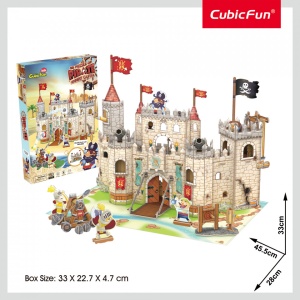 Cubic Fun - Puzzle 3D Castelul Piratilor 183 Piese - Img 3